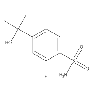 2-Fluoro-4-(2-hydroxypropan-2-yl)benzenesulfonamide Structure