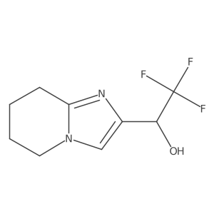 2,2,2-trifluoro-1-{5H,6H,7H,8H-imidazo[1,2-a]pyridin-2-yl}ethan-1-ol结构式