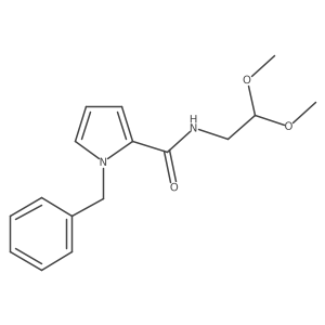 1-benzyl-N-(2,2-dimethoxyethyl)-1H-pyrrole-2-carboxamide Structure