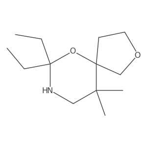 7,7-Diethyl-10,10-dimethyl-2,6-dioxa-8-azaspiro[4.5]decane结构式