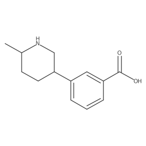 3-(6-Methylpiperidin-3-yl)benzoic acid结构式