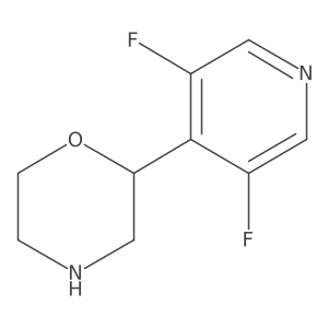 2-(3,5-Difluoropyridin-4-yl)morpholine Structure