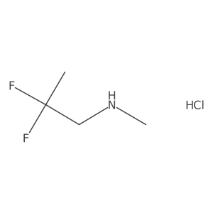 2,2-Difluoro-N-methylpropan-1-amine;hydrochloride结构式