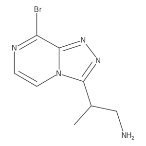 2-{8-Bromo-[1,2,4]triazolo[4,3-a]pyrazin-3-yl}propan-1-amine Structure