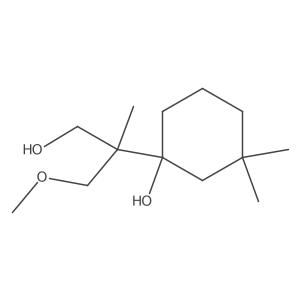 1-(1-Hydroxy-3-methoxy-2-methylpropan-2-yl)-3,3-dimethylcyclohexan-1-ol Structure
