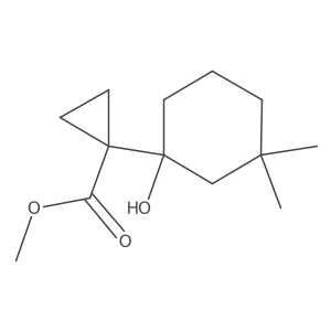 Methyl 1-(1-hydroxy-3,3-dimethylcyclohexyl)cyclopropane-1-carboxylate Structure