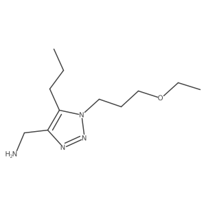 [1-(3-ethoxypropyl)-5-propyl-1H-1,2,3-triazol-4-yl]methanamine Structure