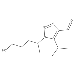 1-(5-hydroxypentan-2-yl)-5-(propan-2-yl)-1H-1,2,3-triazole-4-carbaldehyde Structure