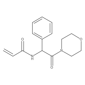 N-(2-Morpholin-4-yl-2-oxo-1-phenylethyl)prop-2-enamide结构式
