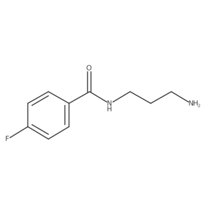 N-(3-aminopropyl)-4-fluorobenzamide结构式