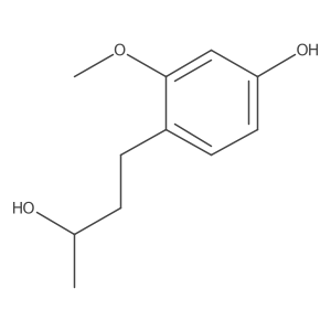 4-[(3R)-3-hydroxybutyl]-3-methoxyphenol Structure