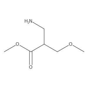 Methyl 3-amino-2-(methoxymethyl)propanoate结构式