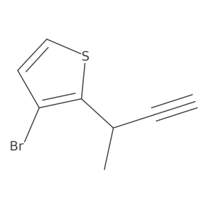 3-Bromo-2-(but-3-yn-2-yl)thiophene Structure