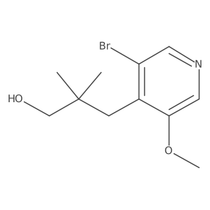 3-(3-Bromo-5-methoxypyridin-4-yl)-2,2-dimethylpropan-1-ol Structure