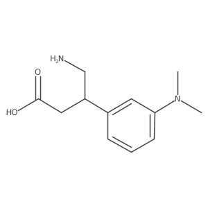 4-Amino-3-[3-(dimethylamino)phenyl]butanoic acid Structure