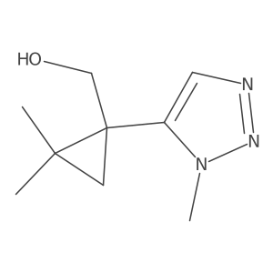 [2,2-dimethyl-1-(1-methyl-1H-1,2,3-triazol-5-yl)cyclopropyl]methanol Structure
