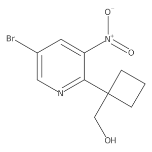 [1-(5-Bromo-3-nitropyridin-2-yl)cyclobutyl]methanol Structure