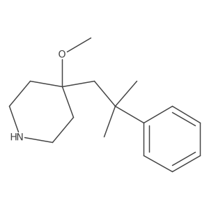 4-Methoxy-4-(2-methyl-2-phenylpropyl)piperidine Structure