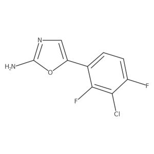 5-(3-Chloro-2,4-difluorophenyl)-1,3-oxazol-2-amine结构式