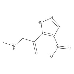 2-(methylamino)-1-(4-nitro-1H-pyrazol-3-yl)ethan-1-one结构式