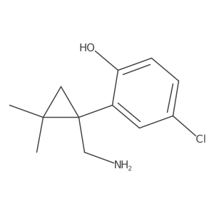 2-[1-(Aminomethyl)-2,2-dimethylcyclopropyl]-4-chlorophenol Structure