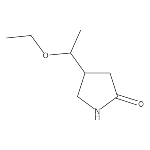 4-(1-Ethoxyethyl)pyrrolidin-2-one Structure