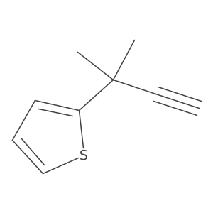 2-(2-Methylbut-3-yn-2-yl)thiophene结构式