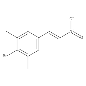 2-Bromo-1,3-dimethyl-5-(2-nitroethenyl)benzene结构式