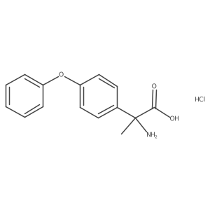 2-Amino-2-(4-phenoxyphenyl)propanoic acid hydrochloride Structure