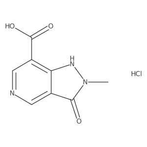 2-methyl-3-oxo-2,3-dihydro-1H-pyrazolo[4,3-c]pyridine-7-carboxylic acid hydrochloride Structure
