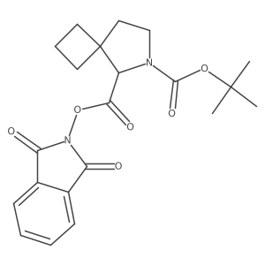 6-tert-butyl 5-(1,3-dioxo-2,3-dihydro-1H-isoindol-2-yl) 6-azaspiro[3.4]octane-5,6-dicarboxylate结构式