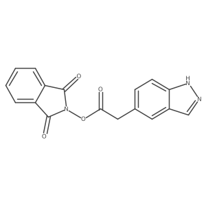 1,3-dioxo-2,3-dihydro-1H-isoindol-2-yl 2-(1H-indazol-5-yl)acetate Structure
