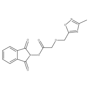 1,3-dioxo-2,3-dihydro-1H-isoindol-2-yl 2-[(3-methyl-1,2,4-oxadiazol-5-yl)methoxy]acetate Structure