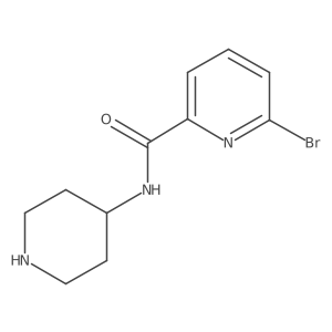 6-bromo-N-(piperidin-4-yl)picolinamide Structure