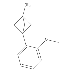 3-(2-Methoxyphenyl)bicyclo[1.1.1]pentan-1-amine Structure