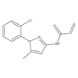 N-[1-(2-Chlorophenyl)-5-methylpyrazol-3-yl]prop-2-enamide结构式