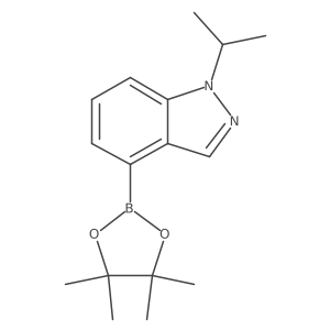 1-Isopropyl-4-(4,4,5,5-tetramethyl-1,3,2-dioxaborolan-2-yl)-1H-indazole Structure