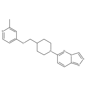 2-Methyl-4-[(1-{[1,2,4]triazolo[4,3-b]pyridazin-6-yl}piperidin-4-yl)methoxy]pyridine结构式