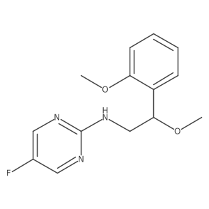 5-Fluoro-N-[2-methoxy-2-(2-methoxyphenyl)ethyl]pyrimidin-2-amine Structure