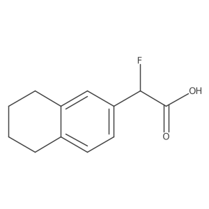 (R)-2-Fluoro-2-(5,6,7,8-tetrahydronaphthalen-2-yl)acetic acid Structure