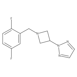 2-{1-[(2,5-difluorophenyl)methyl]azetidin-3-yl}-2H-1,2,3-triazole Structure