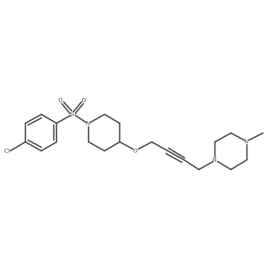1-(4-{[1-(4-Chlorobenzenesulfonyl)piperidin-4-yl]oxy}but-2-yn-1-yl)-4-methylpiperazine结构式