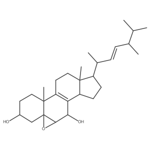 (22e,24r)-5alpha,6alpha-Epoxyergosta-8,22-diene-3beta,7beta-diol Structure