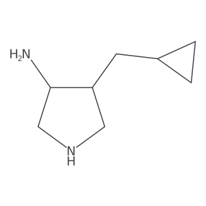 rac-(3R,4S)-4-(cyclopropylmethyl)pyrrolidin-3-amine结构式