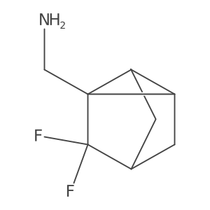 1-{7,7-Difluorotricyclo[2.2.1.0,2,6]heptan-1-yl}methanamine Structure