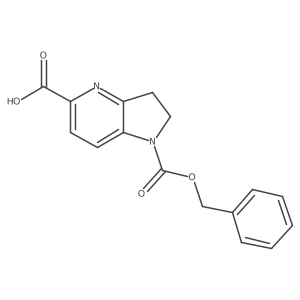 1-[(benzyloxy)carbonyl]-1H,2H,3H-pyrrolo[3,2-b]pyridine-5-carboxylic acid结构式