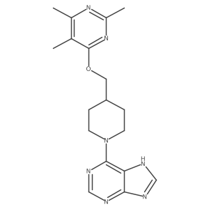 6-(4-{[(2,5,6-trimethylpyrimidin-4-yl)oxy]methyl}piperidin-1-yl)-9H-purine Structure