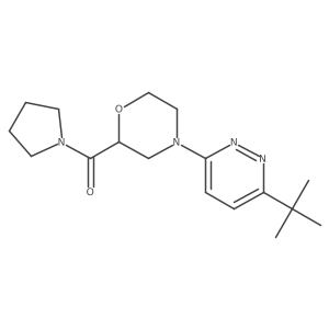 4-(6-Tert-butylpyridazin-3-yl)-2-(pyrrolidine-1-carbonyl)morpholine Structure