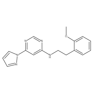 N-[2-(2-methoxyphenyl)ethyl]-6-(1H-pyrazol-1-yl)pyrimidin-4-amine Structure