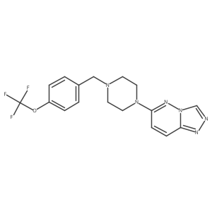 1-{[1,2,4]Triazolo[4,3-b]pyridazin-6-yl}-4-{[4-(trifluoromethoxy)phenyl]methyl}piperazine Structure